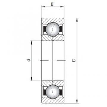 ISO QJ240 angular contact ball bearings