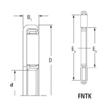 Timken FNTK-5072 needle roller bearings
