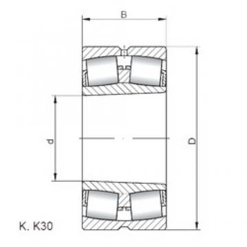 360 mm x 600 mm x 192 mm  ISO 23172 KW33 spherical roller bearings