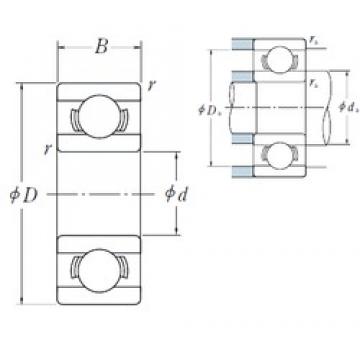 8 mm x 12 mm x 2,5 mm  ISO MR128 deep groove ball bearings
