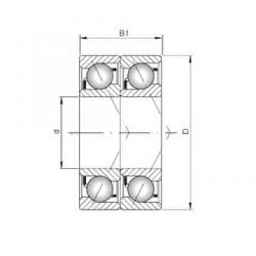 ISO 7038 ADT angular contact ball bearings