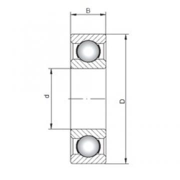 40 mm x 52 mm x 7 mm  ISO 61808 deep groove ball bearings
