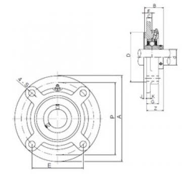 85 mm x 186 mm x 96 mm  ISO UCFCX17 bearing units