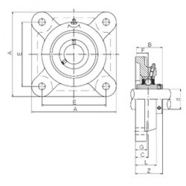 ISO UCF205 bearing units #2 image