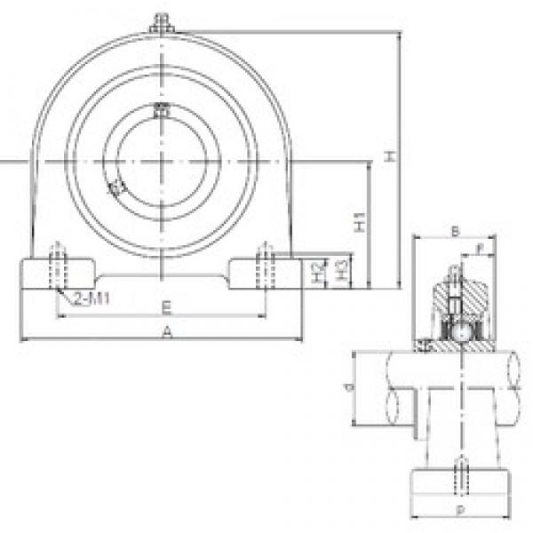 ISO UCPA208 bearing units #2 image