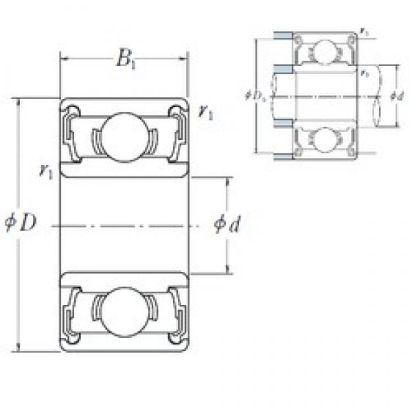 5 mm x 16 mm x 5 mm  ISO 625-2RS deep groove ball bearings #2 image